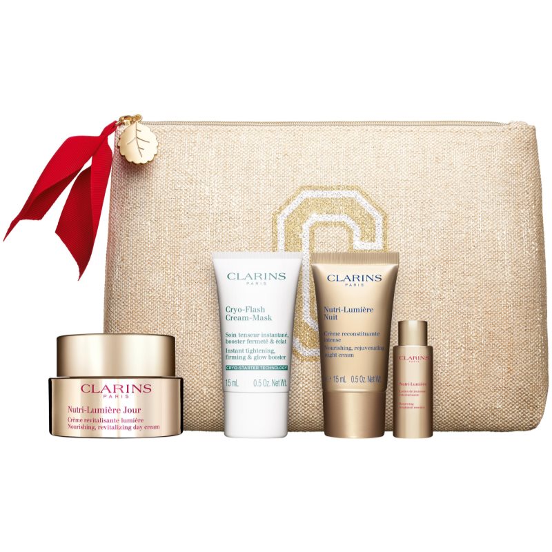 Clarins Nutri-Lumière Collection set cadou de Crăciun împotriva îmbătrânirii pielii