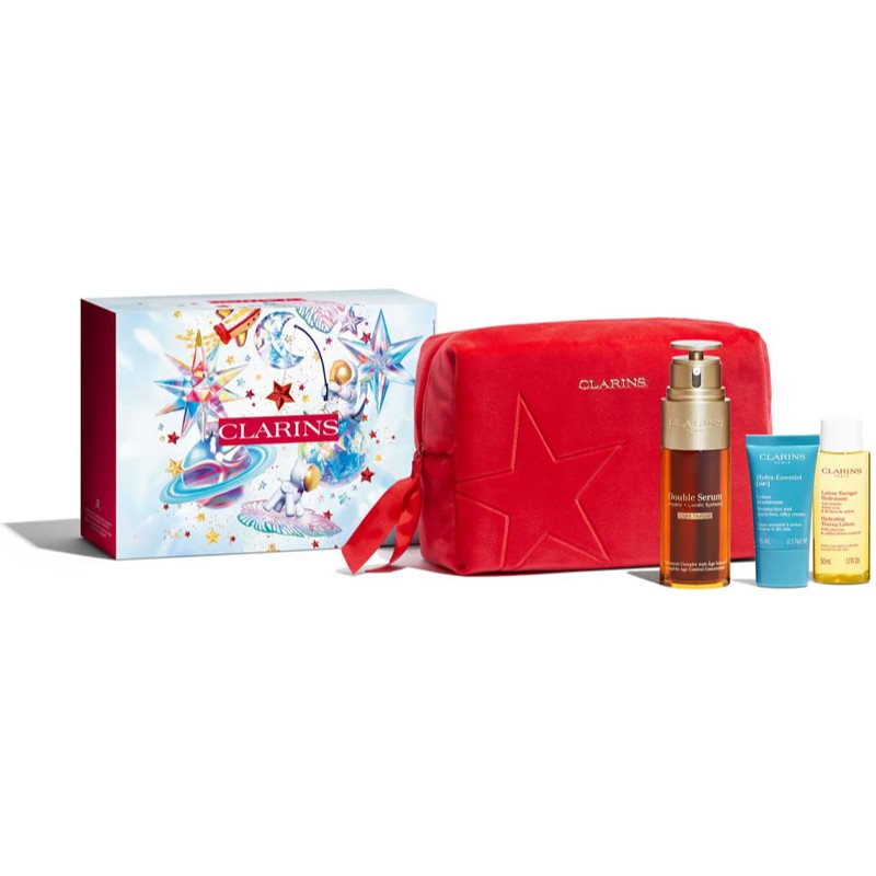 Clarins Double Serum Light Collection set cadou pentru hidratare si fermitate