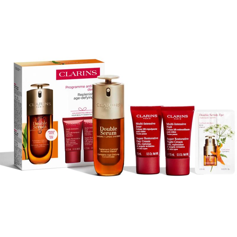 Clarins Double Serum & Super Restorative Set set cadou pentru ten matur