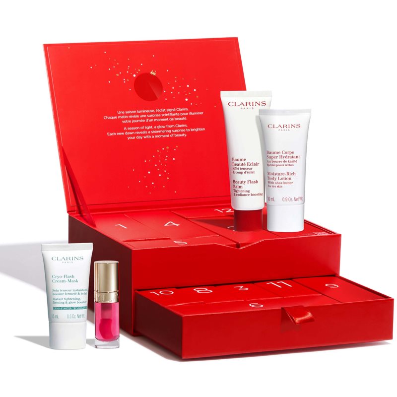 Clarins Advent Calendar 12 Holiday Season Calendar de Crăciun