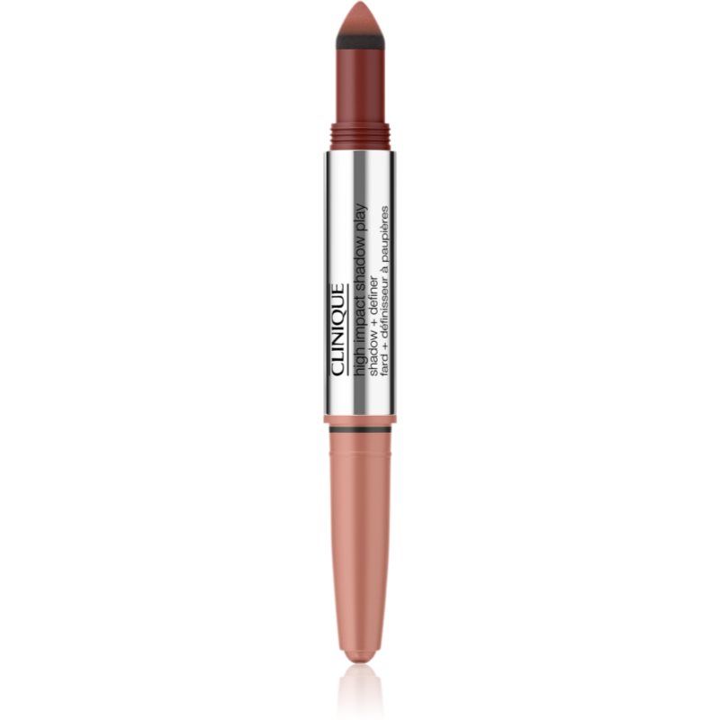 Clinique High Impact Shadow Play™ Shadow & Definer creion pentru ochi duo culoare Strawberry + Chocolate 1,9 g