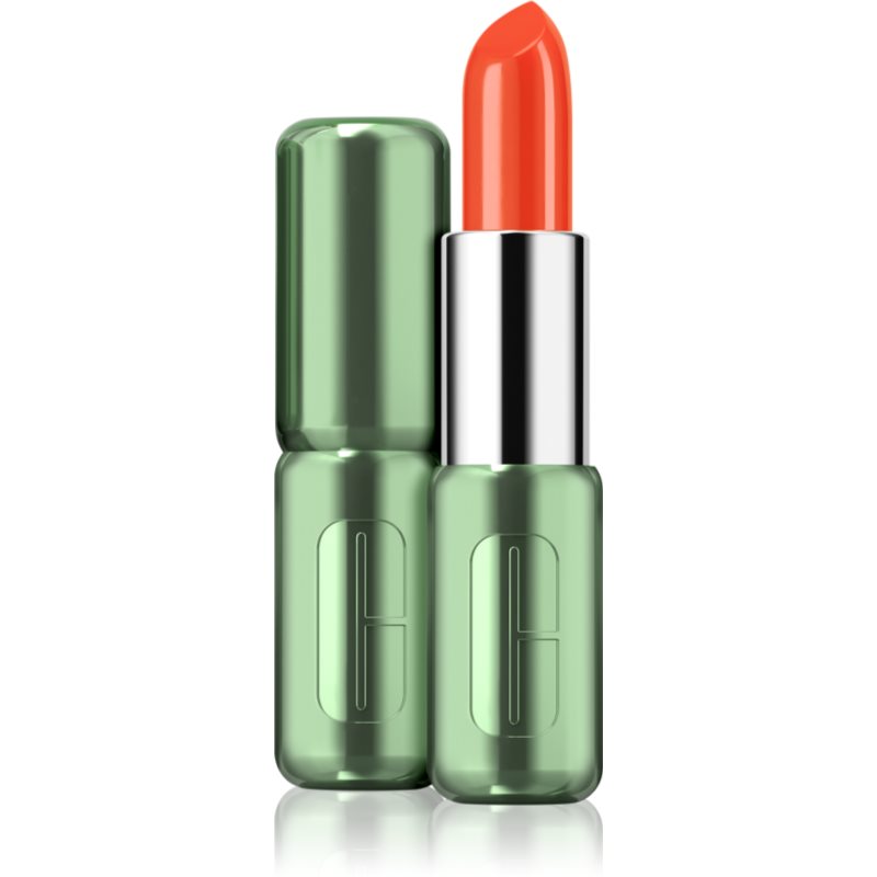 Clinique Pop™ Longwear Lipstick Shine ruj strălucitor culoare Rev It Up Coral 3.9 g