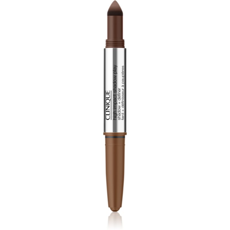 Clinique High Impact Shadow Play™ Shadow & Definer creion pentru ochi duo culoare Rum + Cola 1,9 g