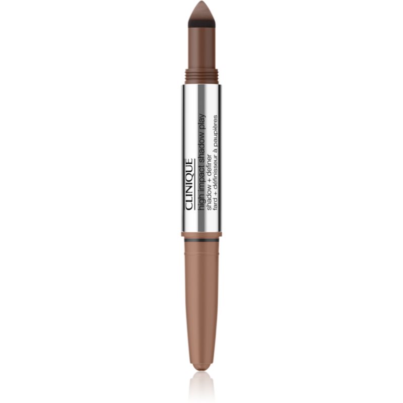 Clinique High Impact Shadow Play™ Shadow & Definer creion pentru ochi duo culoare Double Latte 1,9 g