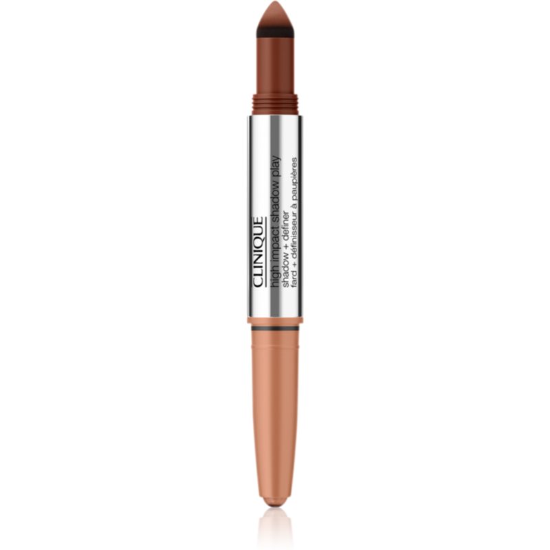 Clinique High Impact Shadow Play™ Shadow & Definer creion pentru ochi duo culoare Flame + Amber 1,9 g