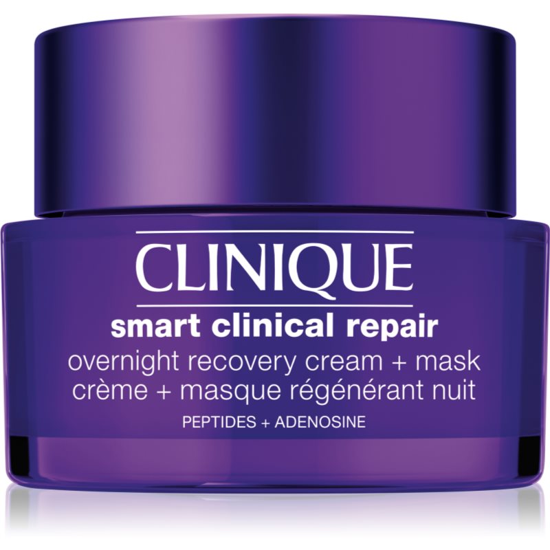 Clinique Smart Clinical™ Repair Overnight Recovery Cream & Mask mască și cremă de noapte hidratantă pentru regenerarea și reînnoirea pielii 50 ml