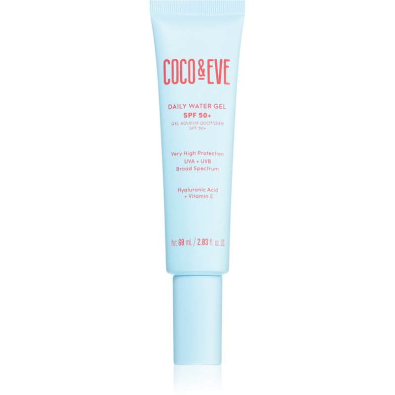 Coco & Eve SPF 50+ Daily Water Gel fluid protecție faciale SPF 50+ 60 ml