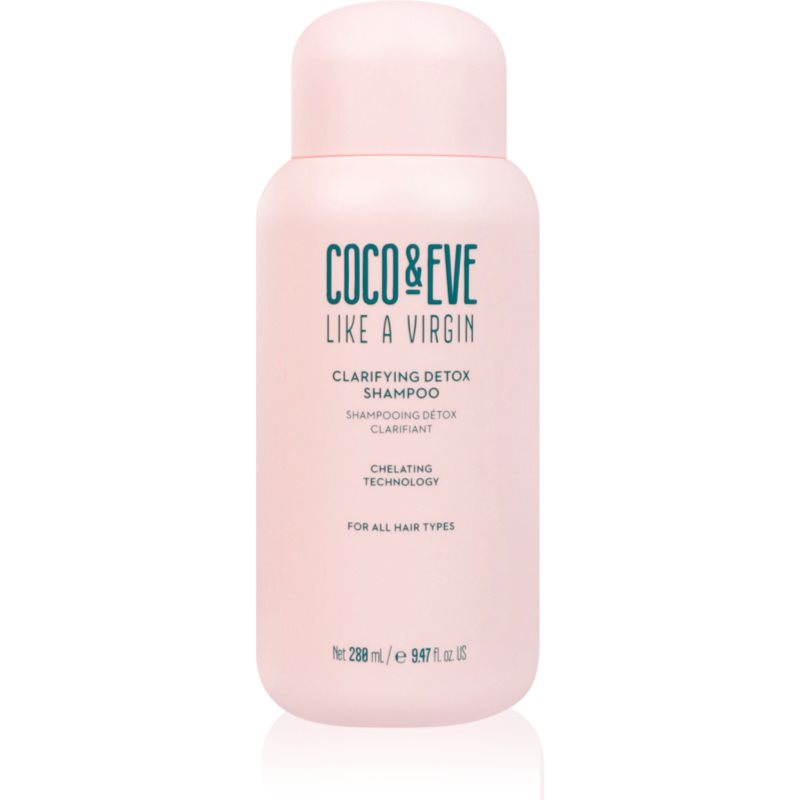 Coco & Eve Like A Virgin Clarifying Detox Shampoo curatarea profunda a scalpului cu efect detoxifiant 288 ml