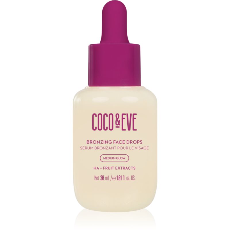 Coco & Eve Sunny Honey Bronzing Face Drops picaturi pentru bronzare faciale Medium Glow (new) 30 ml