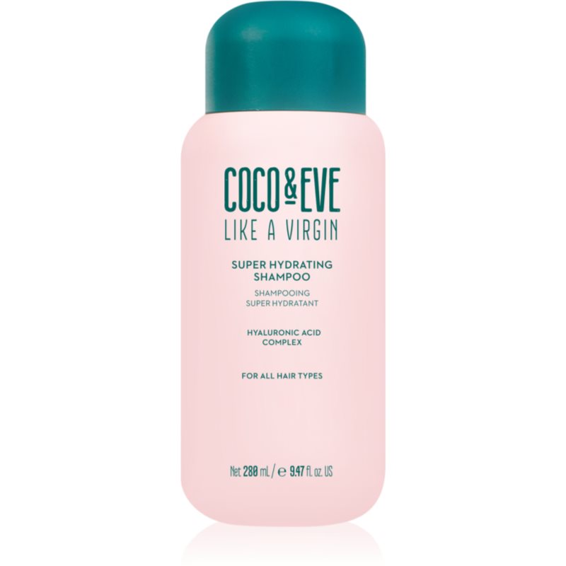 Coco & Eve Like A Virgin Super Hydrating Shampoo sampon hidratant pentru un par stralucitor si catifelat 288 ml