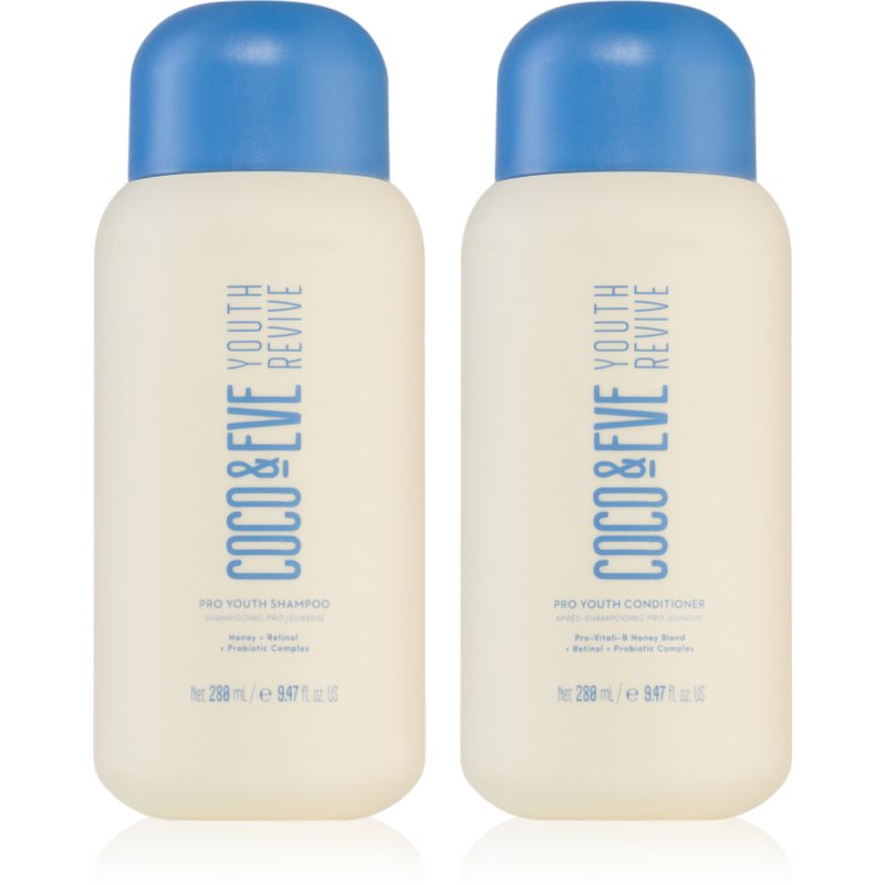 Coco & Eve Youth Revive Pro Youth Hair Duo Kit set (pentru un par stralucitor si catifelat)