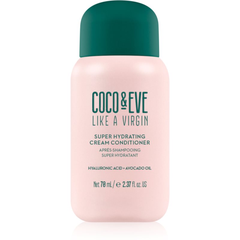 Coco & Eve Like A Virgin Super Hydrating Cream Conditioner balsam hidratant pentru un par stralucitor si catifelat 70 ml