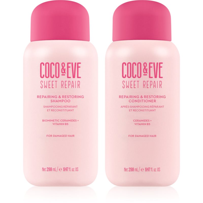 Coco & Eve Sweet Repair Hair Rehab Kit set pentru par deteriorat si vopsit