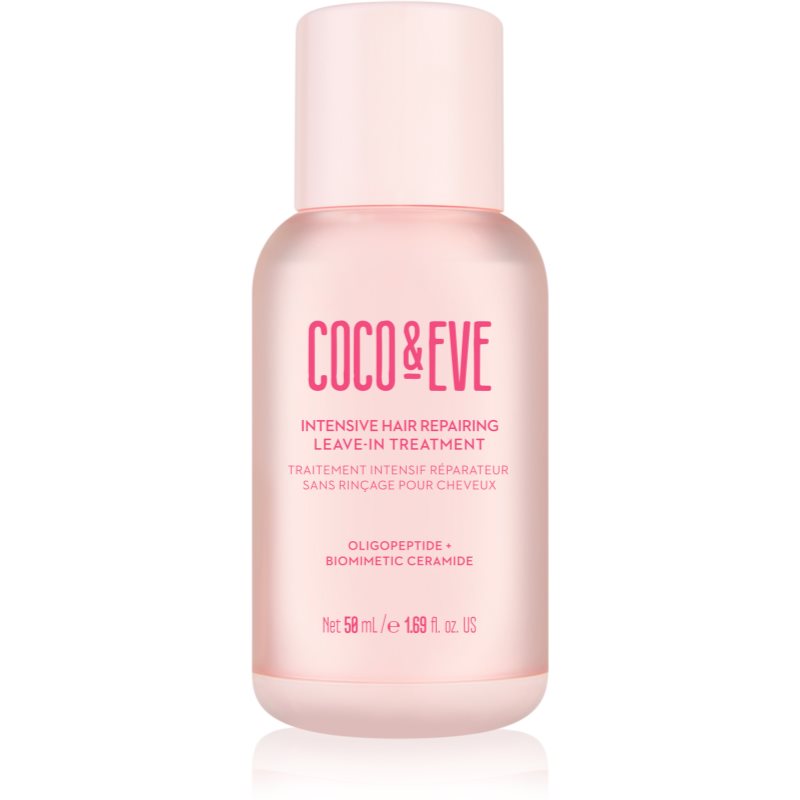 Coco & Eve Sweet Repair Intensive Hair Repairing Leave-in Treatment balsam pentru regenerarea părului pentru par deteriorat si vopsit 50 ml