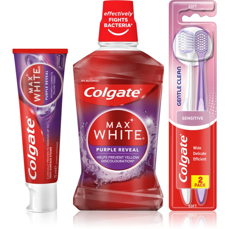 Colgate Max White Purple set pentru dinti