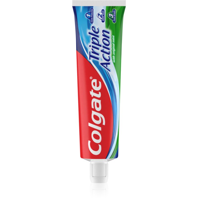 Colgate Triple Action Original Mint pastă de dinți impotriva cariilor dentare 50 ml