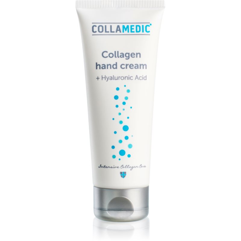 Collamedic Collagen hand cream crema ce ofera elasticitatea pielii mainilor cu acid hialuronic 75 ml