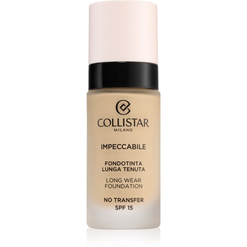 Collistar Impeccabile Long Wear Foundation machiaj persistent SPF 15 1N Avory 30 ml