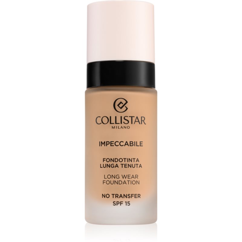 Collistar Impeccabile Long Wear Foundation machiaj persistent SPF 15 4R Rosy Sand 30 ml