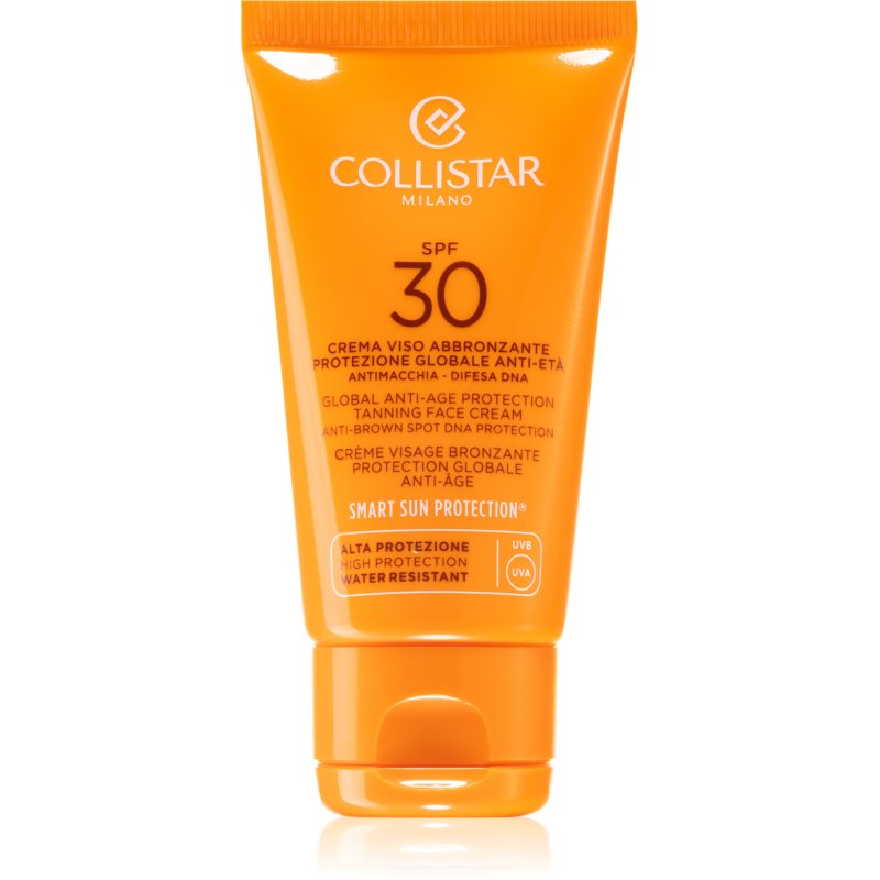 Collistar Special Perfect Tan Global Anti-Age Protection Tanning Face Cream crema protectie solara cu efect de antiimbatranire SPF 30 50 ml