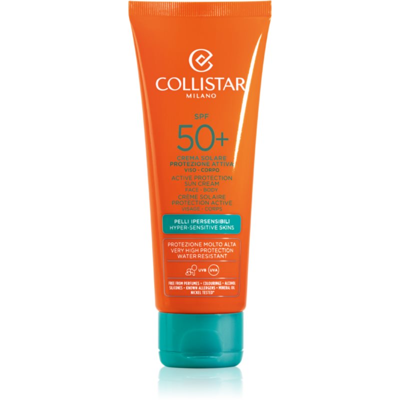 Collistar Special Perfect Tan Active Protection Sun Cream ochranný krém na opaľovanie SPF 50+ 100 ml