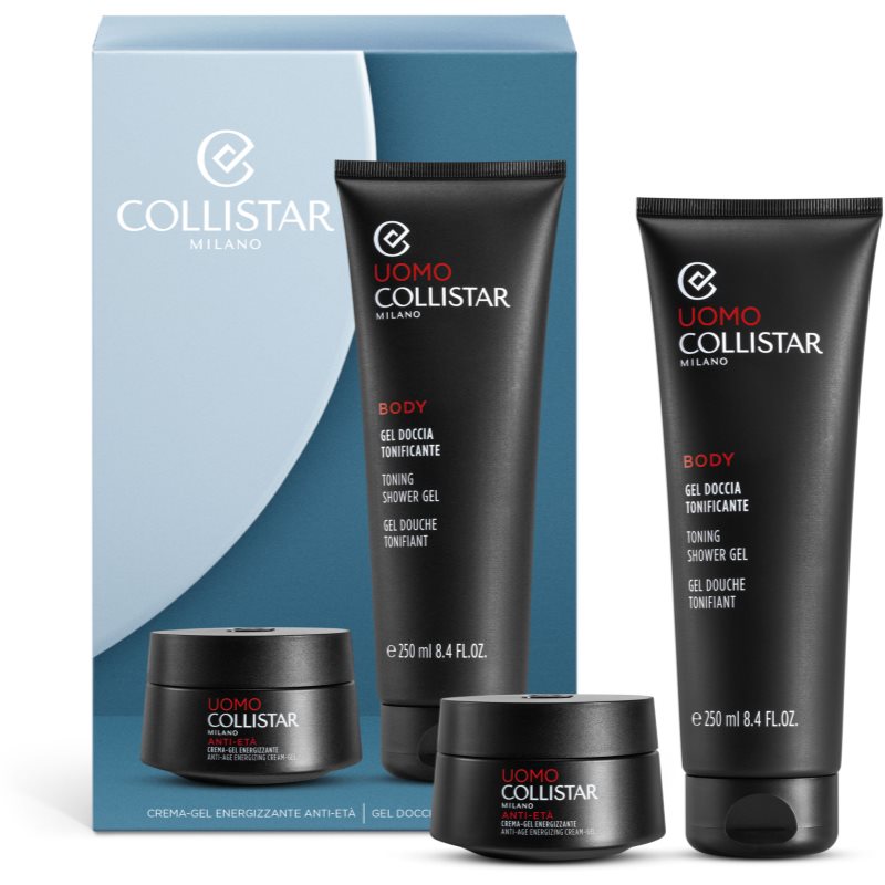 Collistar Uomo Anti-age Energizing Cream Cream-Gel+Toning Shower Gel set cadou