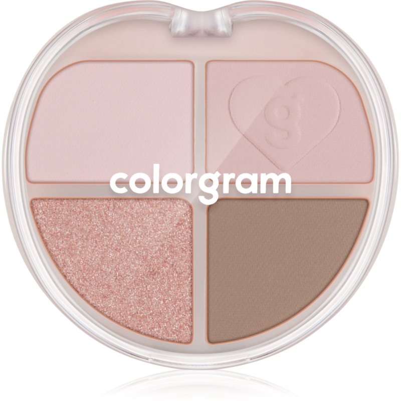 Colorgram Tintin Dory Eyeshadow Palette paletă cu farduri de ochi și iluminator culoare 06 Mochi Dory 4 g