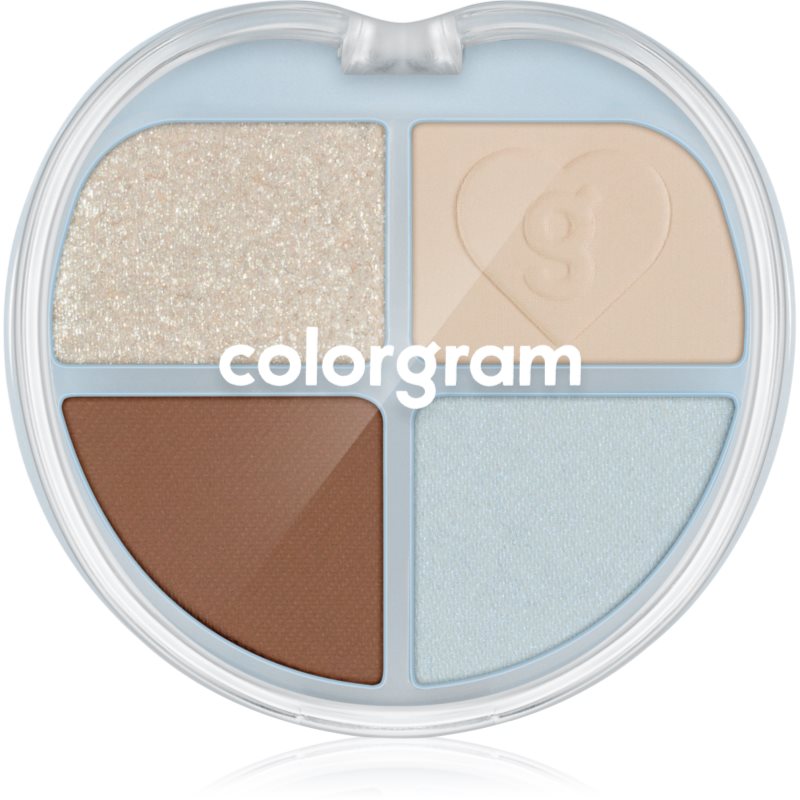 Colorgram Tintin Dory Eyeshadow Palette paletă cu farduri de ochi și iluminator culoare 02 Chestnut Dory 4 g
