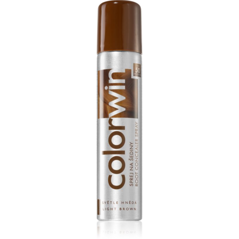 Colorwin Hair spray instant pentru camuflarea rădăcinilor crescute culoare Light Brown 75 ml