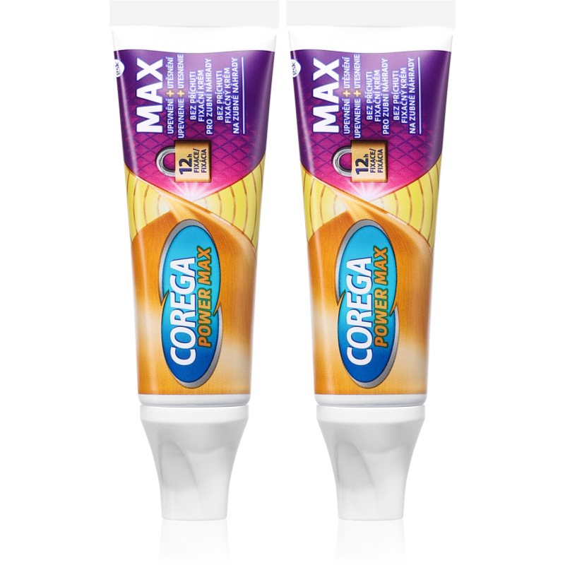 Corega Max Control cremă de fixare pentru proteze dentare 2x40 g