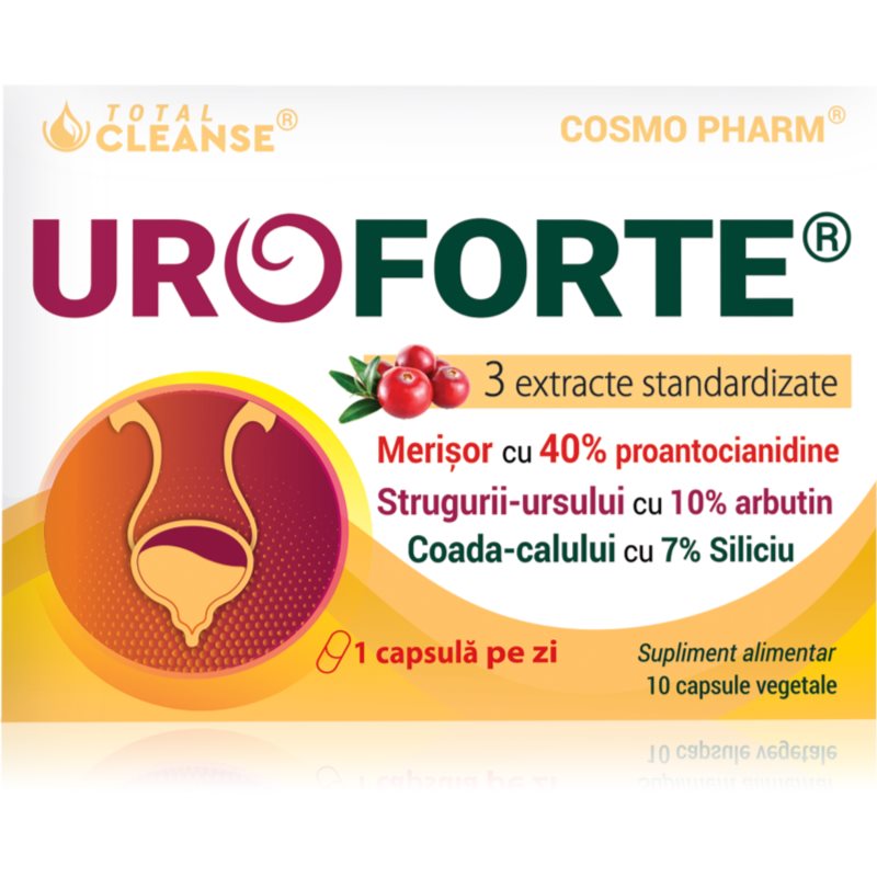 Cosmo Pharm UroForte capsule pentru căi urinare sănătoase 10 caps.