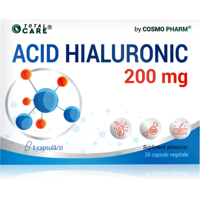 Cosmo Pharm Acid Hialuronic 200 mg capsule sporirea elasticității tenului 30 caps. Cosmo Pharm Acid Hialuronic 200 mg capsule sporirea elasticității tenului 30 caps.