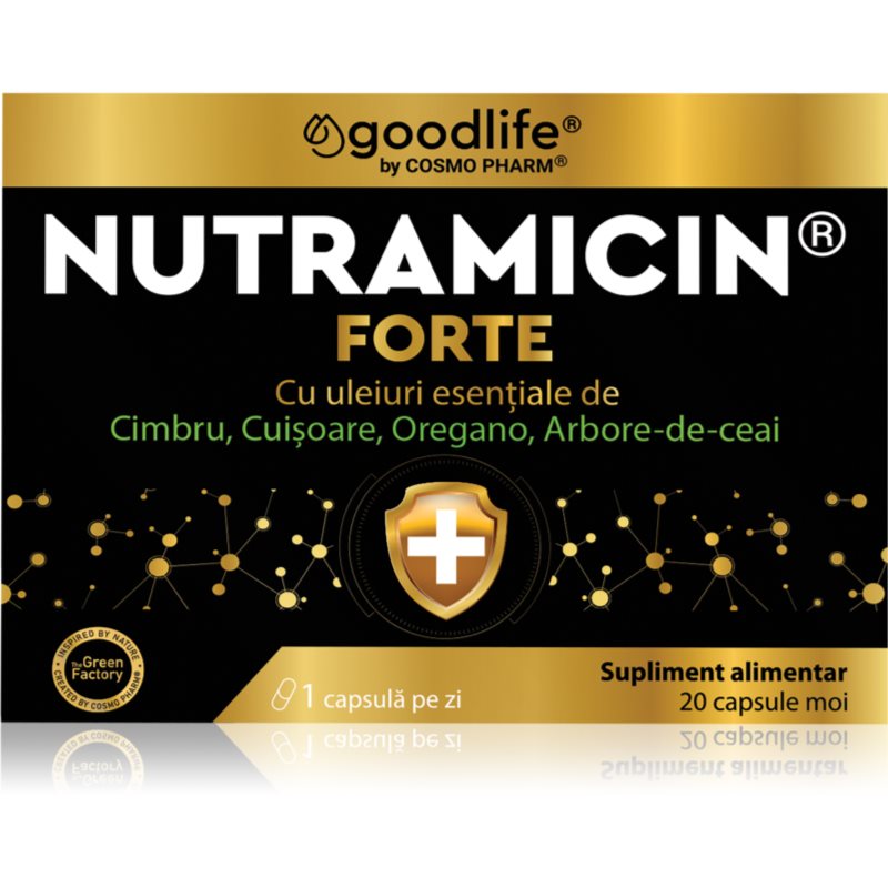 Cosmo Pharm Nutramicin Forte capsule pentru detoxificarea organismului și sprijinirea imunității 20 caps.