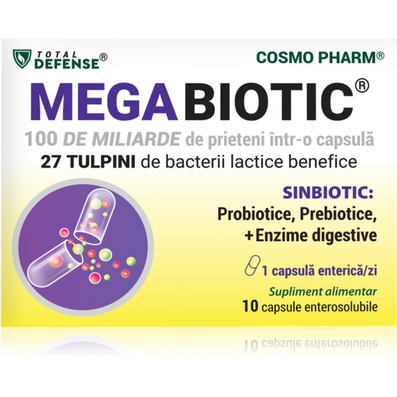 Cosmo Pharm Mega Biotic capsule cu pre- și probiotice 10 caps.