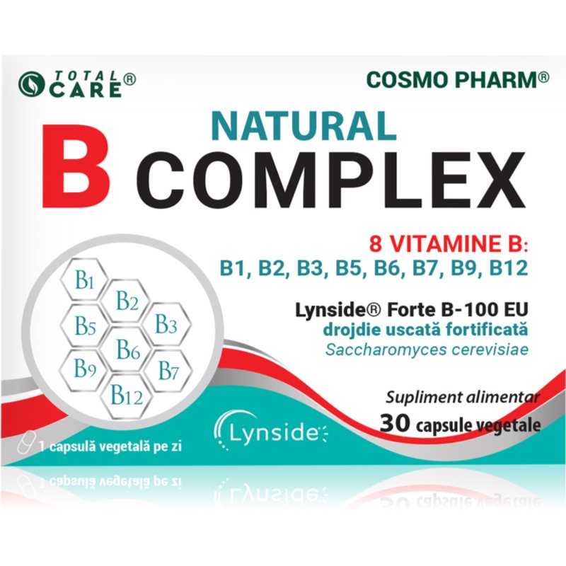 Cosmo Pharm B complex natural capsule în sprijinul sistemului imunitar 30 caps.