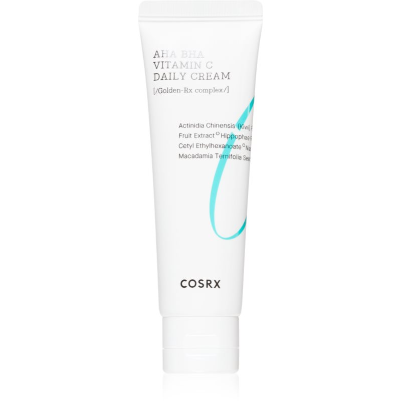 Cosrx AHA/BHA Vitamin C Daily Cream cremă pentru netezirea și strălucirea pielii cu efect de exfoliere 50 ml Cosrx AHA/BHA Vitamin C Daily Cream cremă pentru netezirea și strălucirea pielii cu efect de exfoliere 50 ml