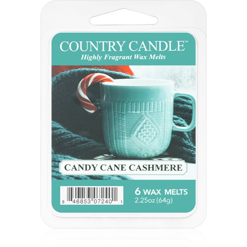 Country Candle Candy Cane Cashmere ceară pentru aromatizator 64 g