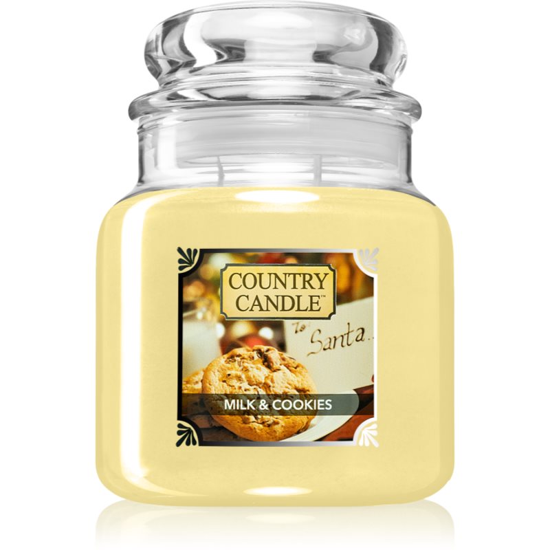 Country Candle Milk & Cookies lumânare parfumată 453 g
