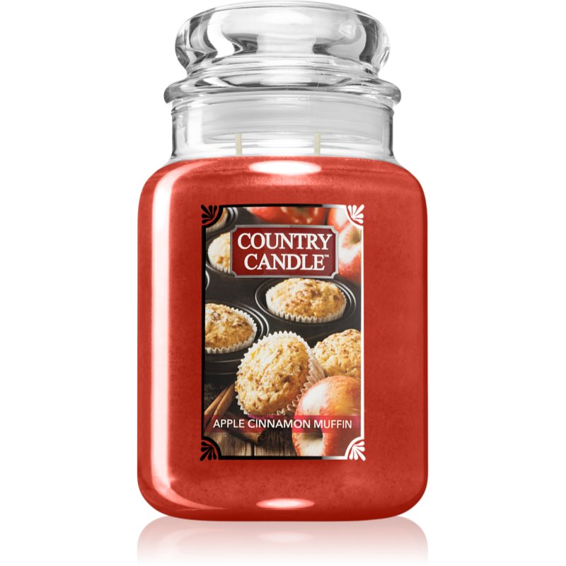 Country Candle Apple Cinnamon Muffin lumânare parfumată 680 g