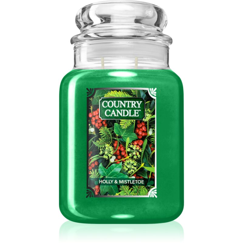 Country Candle Holly & Mistletoe lumânare parfumată 680 g