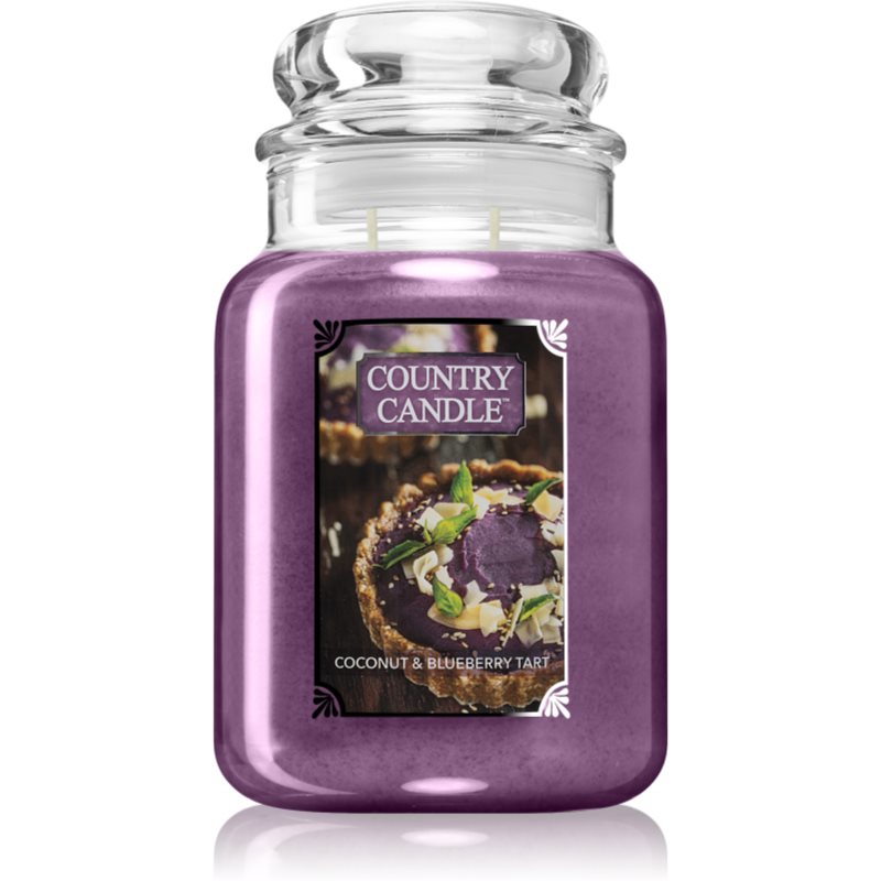 Country Candle Coconut & Blueberry Tart lumânare parfumată 680 g