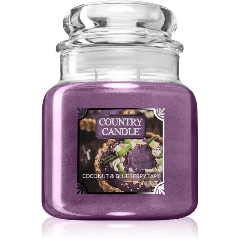 Country Candle Coconut & Blueberry Tart lumânare parfumată 453 g