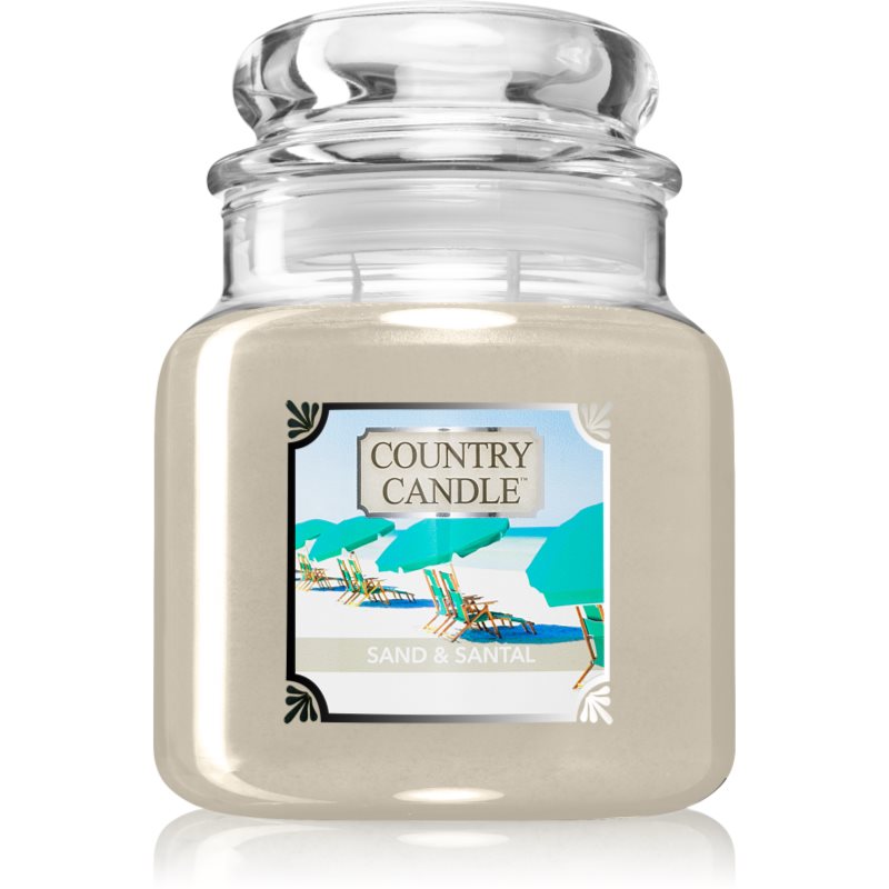 Country Candle Sand & Santal lumânare parfumată 510 g