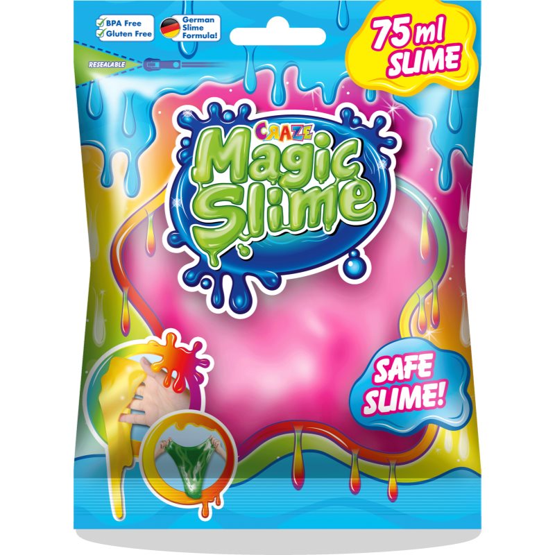Craze Magic Slime gelatină slime colorată Pink 75 ml