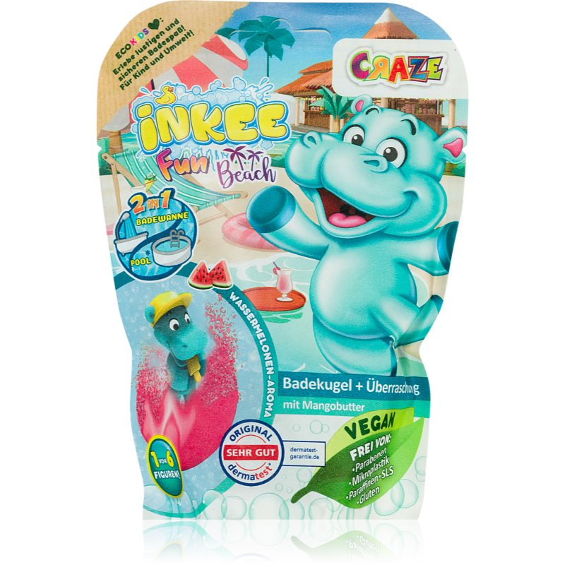 Craze INKEE Fun Beach bombă de baie pentru copii 1 buc Craze INKEE Fun Beach bombă de baie pentru copii 1 buc