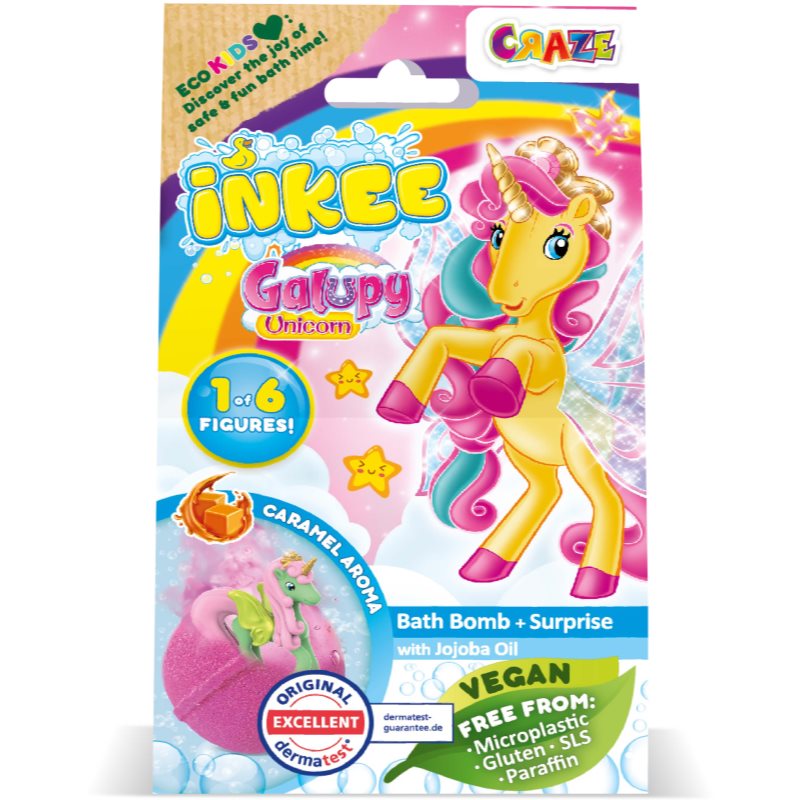 Craze INKEE Galupy Unicorn bombă de baie pentru copii 1 buc