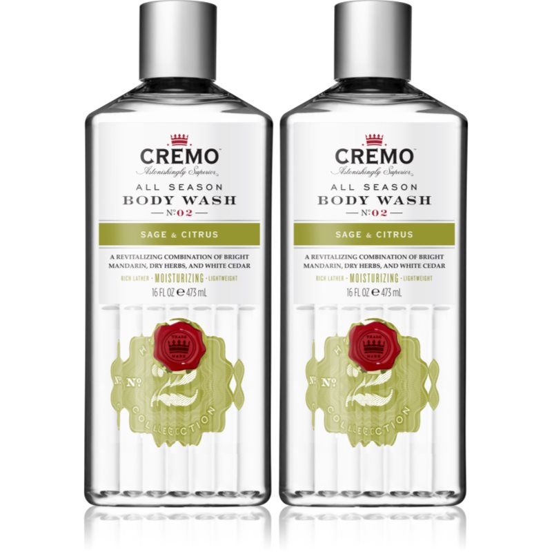 Cremo Citrus & Mint Leaf Body Wash set
