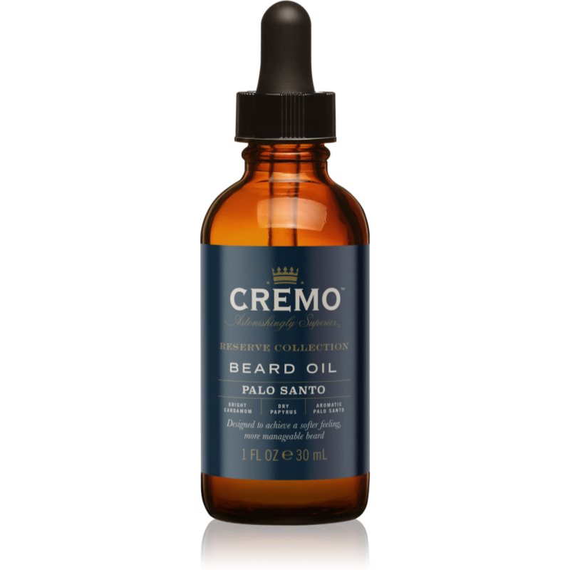 Cremo Reserve Collection Palo Santo ulei pentru barba pentru bărbați 30 ml