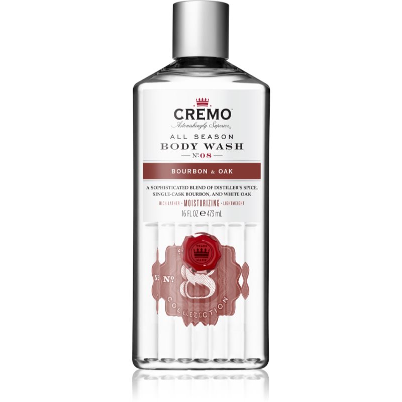 Cremo Body wash Bourbon & Oak Gel de duș pentru bărbați 473 ml