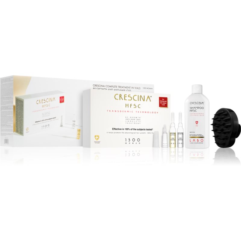 Crescina Transdermic 1300 Re-Growth and Anti-Hair Loss set cadou (stimuleaza cresterea parului) pentru femei